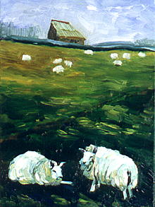 Texel Farmhouse w/Sheep